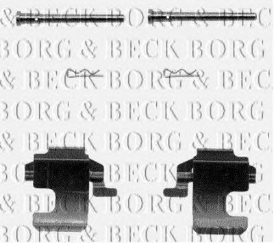 BORG & BECK bbk1029 -  Комплектующие, колодки дискового тормоза